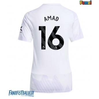Manchester United Amad Diallo #16 Tricou Fotbal Replică 2025-26 Femei Deplasare